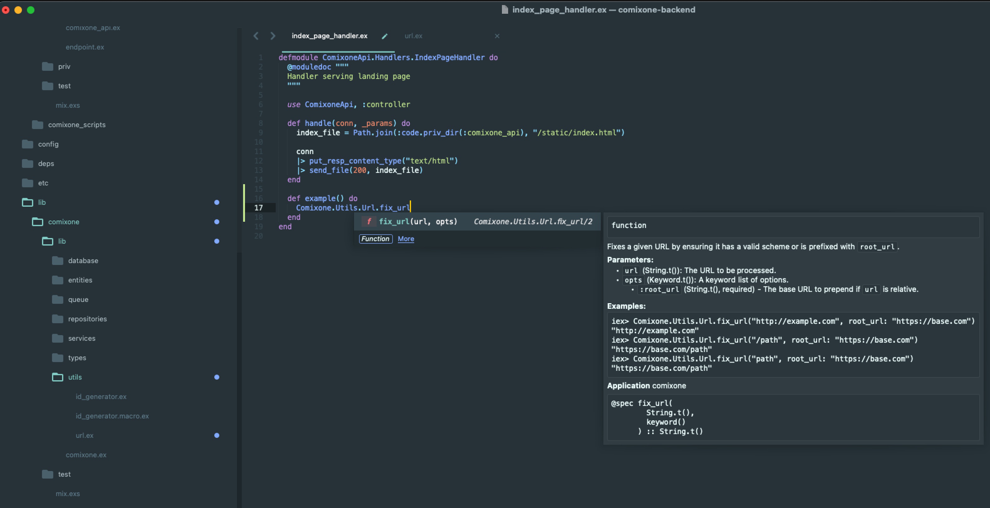 recipe 6, 3: how it looks in sublime