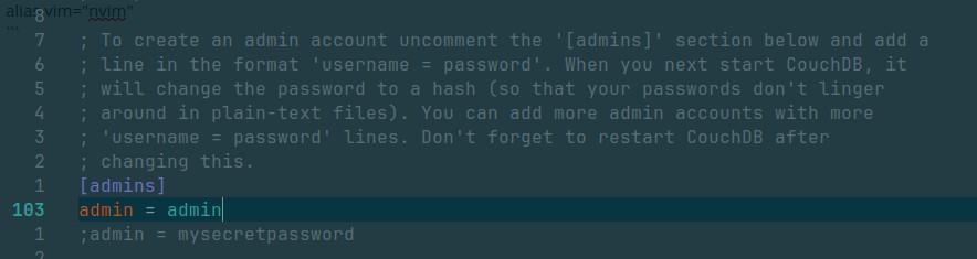 admin user